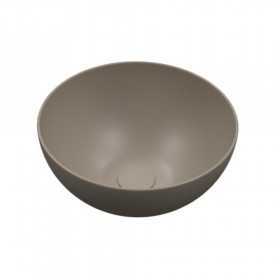Lavabo da Appoggio Meg Tondo in Ceramica Sabbia Opaco Lullaby