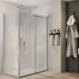 Ix Box Shower Lato fisso Calla LF116 Cristallo 6 millimetri Chrome