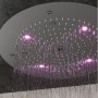 Soffione Doccia a LED ad Incasso a Soffitto in Nero Opaco Tondo mm 400 Ix Box Shower 