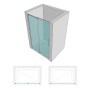 Porta Doccia Scorrevole Birkey Cromo Lucido BMA110 Cristallo 8 mm Ix Box Shower