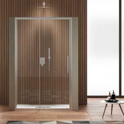 Ix Box Shower Porta Doccia Scorrevole Flora S154 Cristallo 6 millimetri Chrome 
