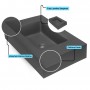 Top Lavabo Sospeso Giada in Marmo Resina Finitura Liscia colore Antracite Opaco Lullaby 