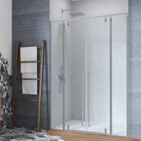 Porta Doccia Battente Liko Double BMA122 Cristallo 8 Millimetri Chrome Ix Box Shower