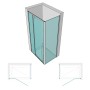 Ix Box Shower Lato Fisso per Porta Battente Liko One e Liko Double 8 Millimetri