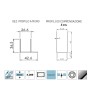 Ix Box Shower Porta Doccia Battente Liko One BMA120 Cristallo 8 Millimetri Chrome