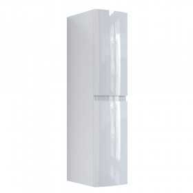 Colonna sospesa Diana per mobile bagno con 2 ante 4 ripiani in vetro specchio ingranditore