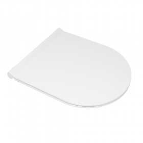 Sedile slim chiusura soft serie Bloom bianco opaco