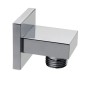 Presa Acqua in Ottone Cromato a Muro Rettangolare Ix Box Shower 