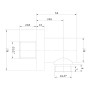 Ix Box Shower Presa Acqua in Ottone Cromato a Muro Tonda
