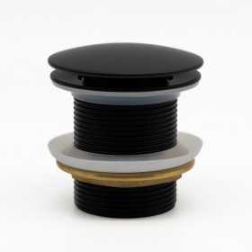 Piletta Senza Troppo Pieno Nero Opaco per Vasca Free-Standing