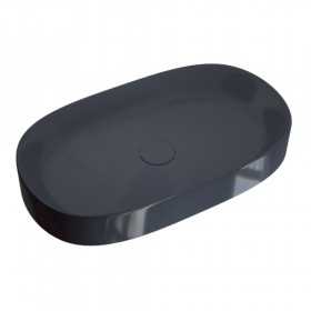 Lavabo da Appoggio Line Ovale in Ceramica Mirto Lucido Lullaby