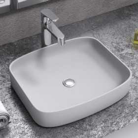 Peyton Lavabo Ceramica Appoggio Bianco 