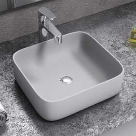 Liam Lavabo Ceramica Appoggio Bianco 38,5x38,5x14 cm