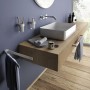 Porta salviette asciugamani Panarea bianco opaco cm 60 arredo bagno