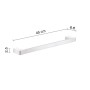 Porta salviette asciugamani Panarea cromato e spazzolato cm 45 arredo bagno