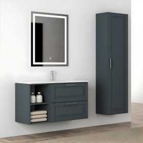 Mobile bagno composizione completa modello Chloe con specchio e colonna
