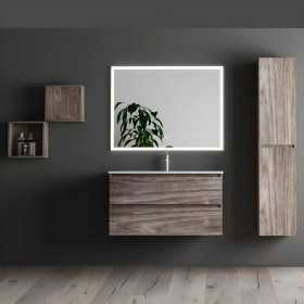 Mobile bagno composizione completa modello London 01 con specchio colonna cubotti