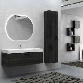 Mobile bagno composizione completa modello Alvin Sospeso colonna specchio