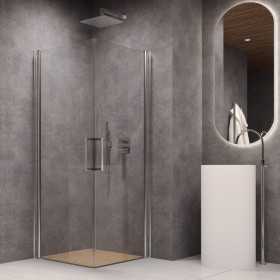 Porta Doccia Battente Briar S109T Cristallo 6 Millimetri Chrome