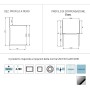 Porta Doccia Scorrevole Brionia S152 Cristallo 5 millimetri Chrome Ix Box Shower 