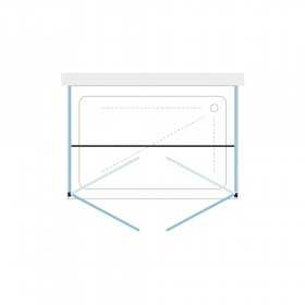 Ix Box Shower Barra Di Fissaggio Sostegno Due Lati Fissi Farnell 100 centimetri