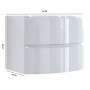 Base portalavabo con due cassetti modello Diana mobile bagno