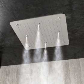 Soffione a Soffitto Quadrato in Acciaio Inox 2 millimetri Ix Box Shower 