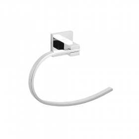 Porta salviette asciugamani ad anello AMG in ottone cromato lucido per bidet cm 20