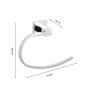 Porta salviette asciugamani ad anello AMG in ottone cromato lucido per bidet cm 20