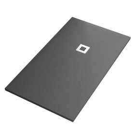 Piatto Doccia In Marmo Resina Gaia Colore Grigio H 35 millimetri Ix Box Shower 