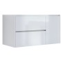 Base porta lavabo Luis Nordikflat con due cassetti e anta laterale