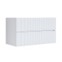 Base Porta Lavabo Butterfly con due Cassetti Frontale Plisse'