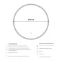 Specchio a Led rotondo Cefalonia interruttore touch a sfioramento