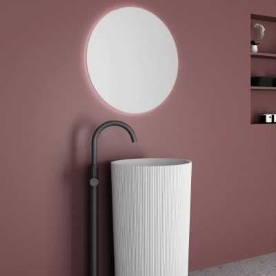 Specchio a Led rotondo Antigua retroilluminato interruttore touch