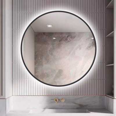 Specchio a Led rotondo Samos retroilluminato interruttore touch