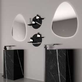 Specchio a Led a goccia Patmos interruttore touch a sfioramento