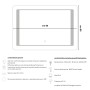 Specchio Led Rettangolare Creta Con Interruttore Touch