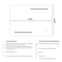 Specchio a Led Siro rettangolare interruttore touch a sfioramento