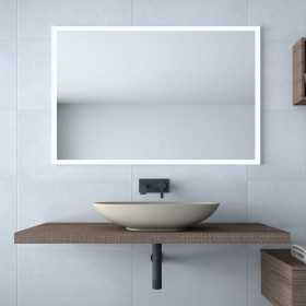 Specchio a Led rettangolare Zante retroilluminato interruttore touch