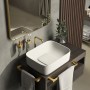 Porta salviette asciugamani Panarea oro opaco cm 45 arredo bagno