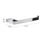 Porta rotolo Lipari carta igienica in ottone cromato cm 17 arredo bagno