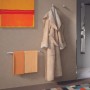 Appendiabiti accappatoio in ottone cromato Lipari per bagno cm 6