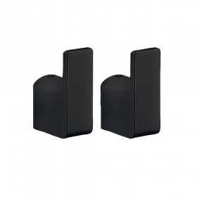 Appendiabiti accappatoio in ottone colore nero opaco Panarea per bagno pezzi 2