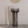 Lavabo Free Standing In Resina Trasparente Quarzo Fume