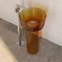 Lavabo Free Standing Icon Clear in Resina Trasparente Ambra Lullaby 