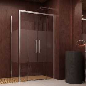 Ix Box Shower Lato fisso per Porta Scorrevole Anemone e Bao LFS166 118 6 Millimetri Acidato