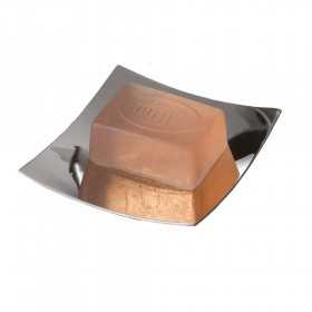 Porta sapone d'appoggio in acciaio inox cromato serie Diana