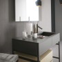 Porta sapone d'appoggio in acciaio inox cromato serie Diana