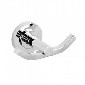 Appendino per accappatoio salviette asciugamani in ottone cromato lucido JAGUAR per bagno