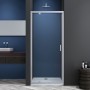 Porta Doccia Saloon Bao S166 Cristallo 6 millimetri Chrome Ix Box Shower 